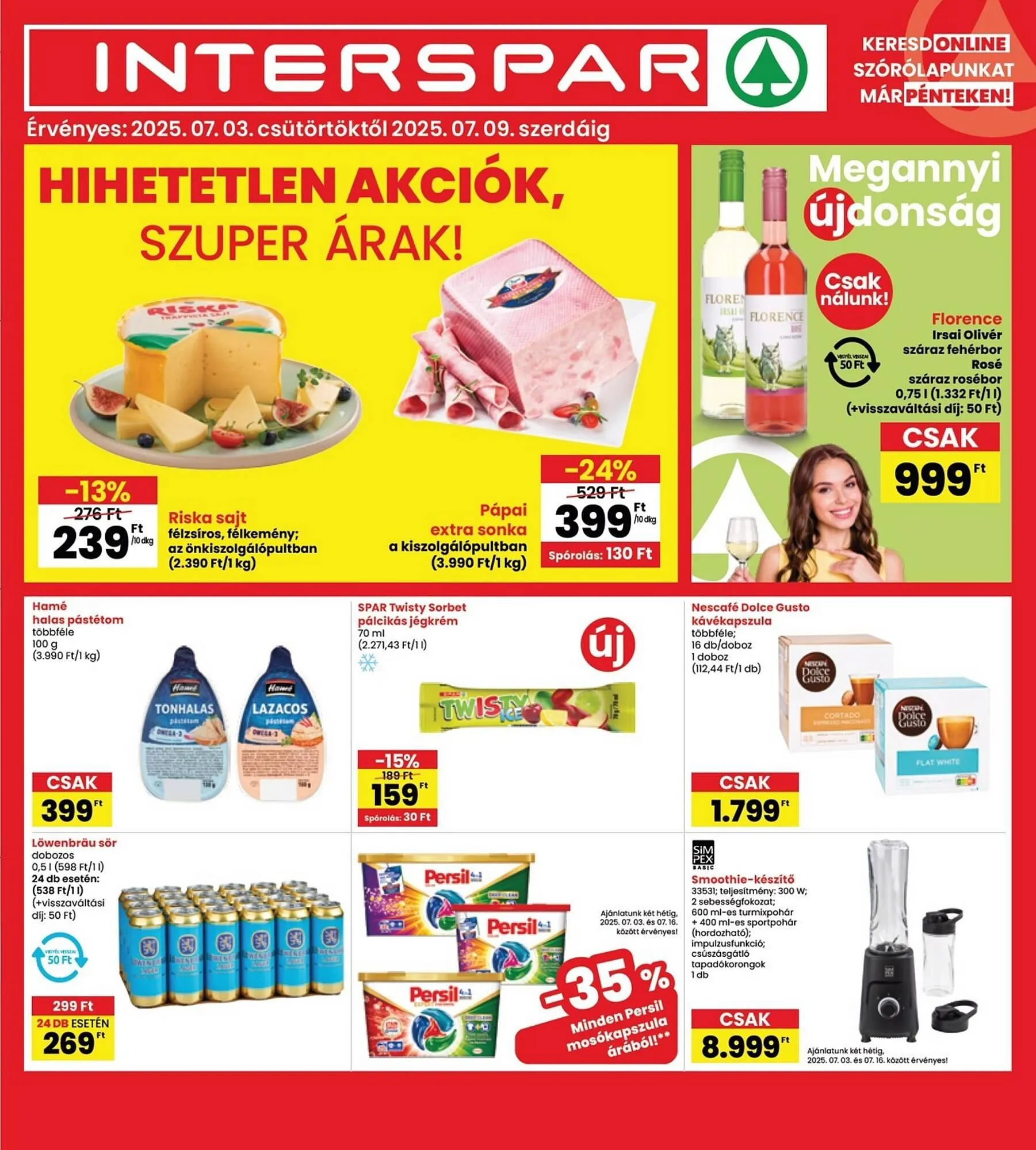 Katalógus Interspar akciós újság július 3.-tól július 9.-ig 2025. - Oldal 1