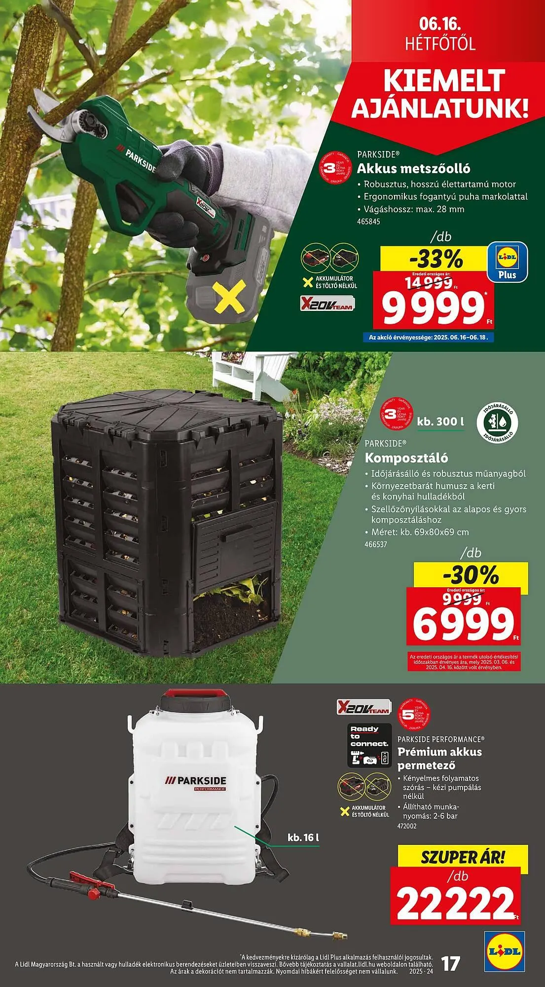 Katalógus Lidl akciós újság június 12.-tól június 18.-ig 2025. - Oldal 17