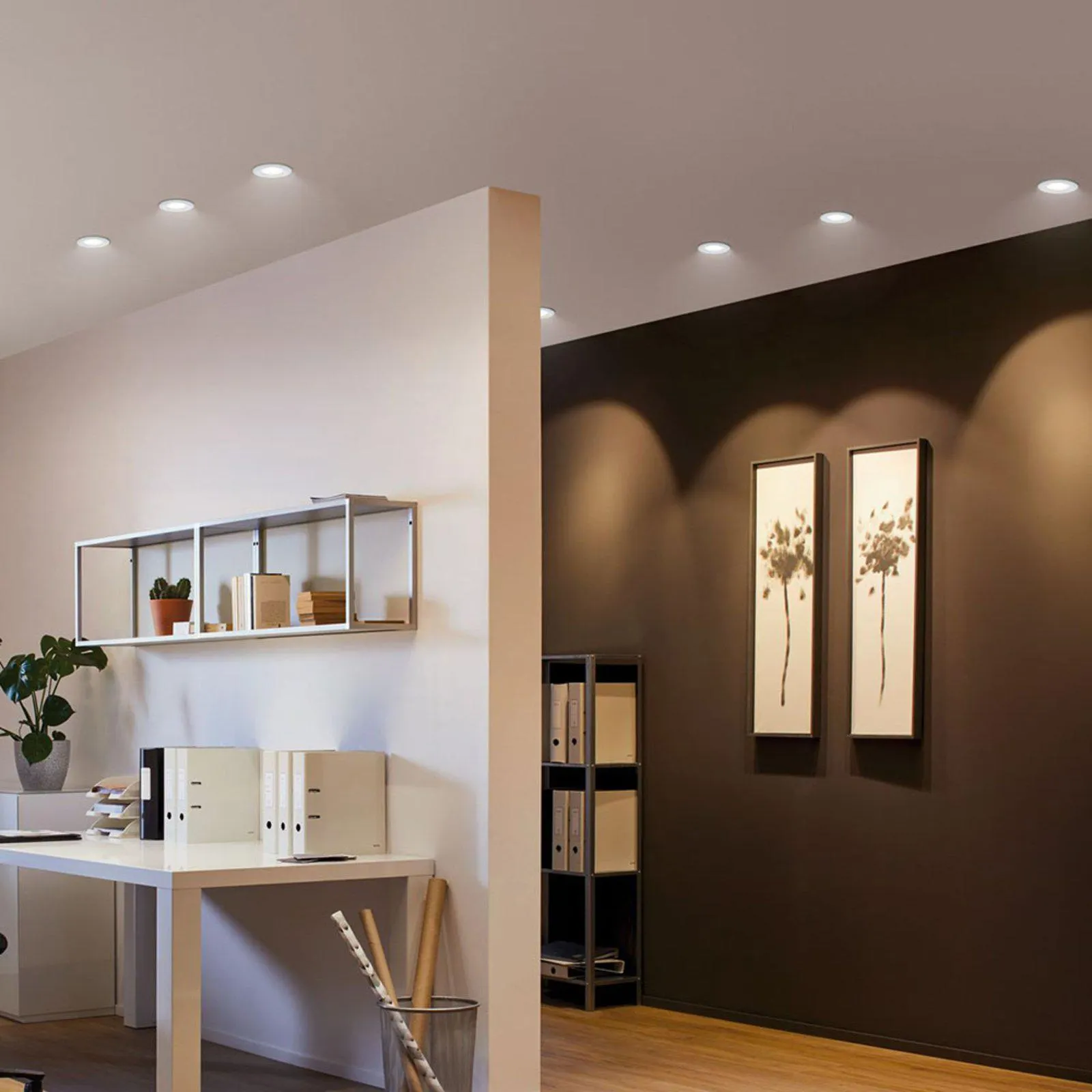 Paulmann Nova beép. spot IP65 kerek forg. fehér