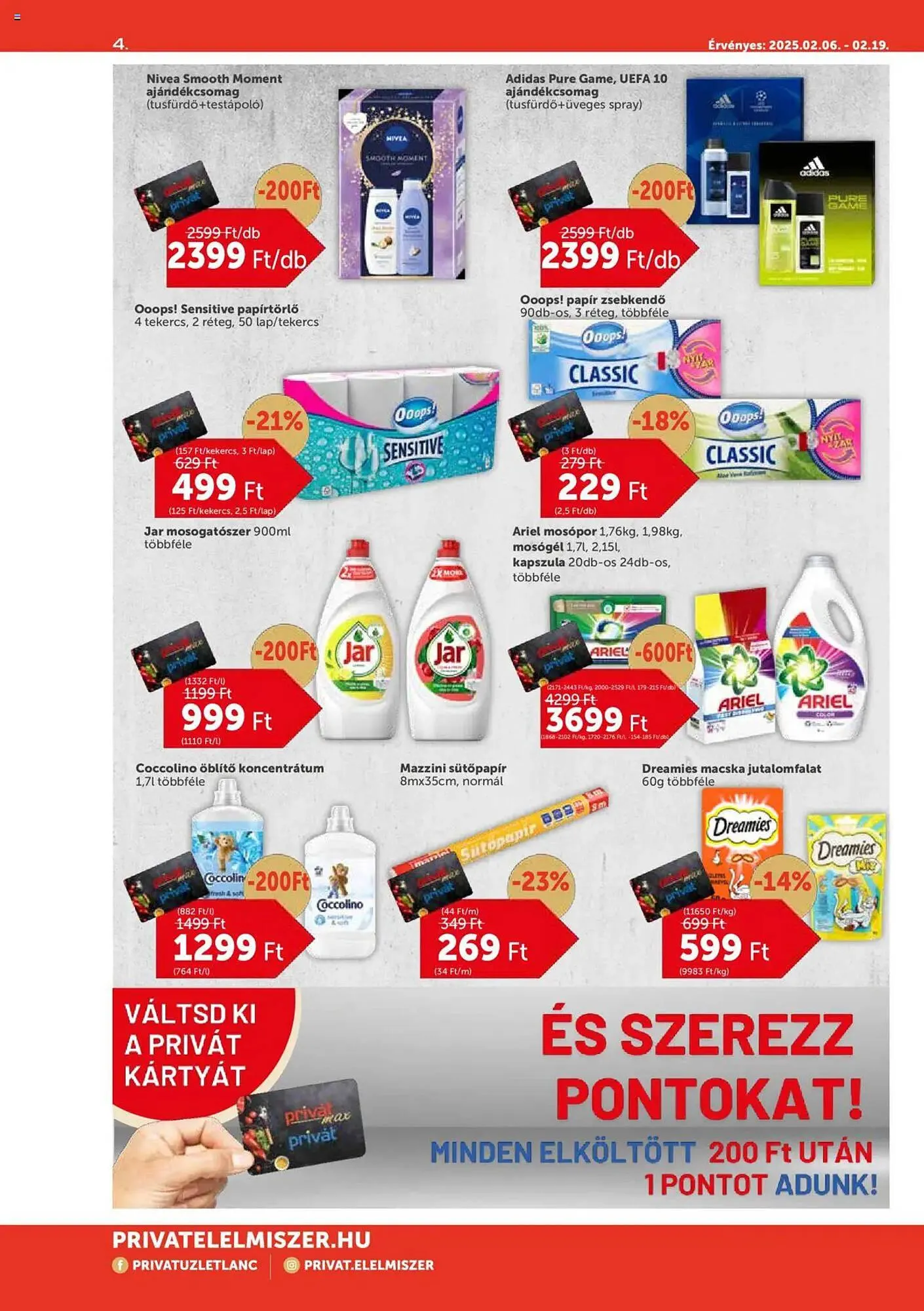 Katalógus PRIVÁT akciós újság február 6.-tól február 19.-ig 2025. - Oldal 4