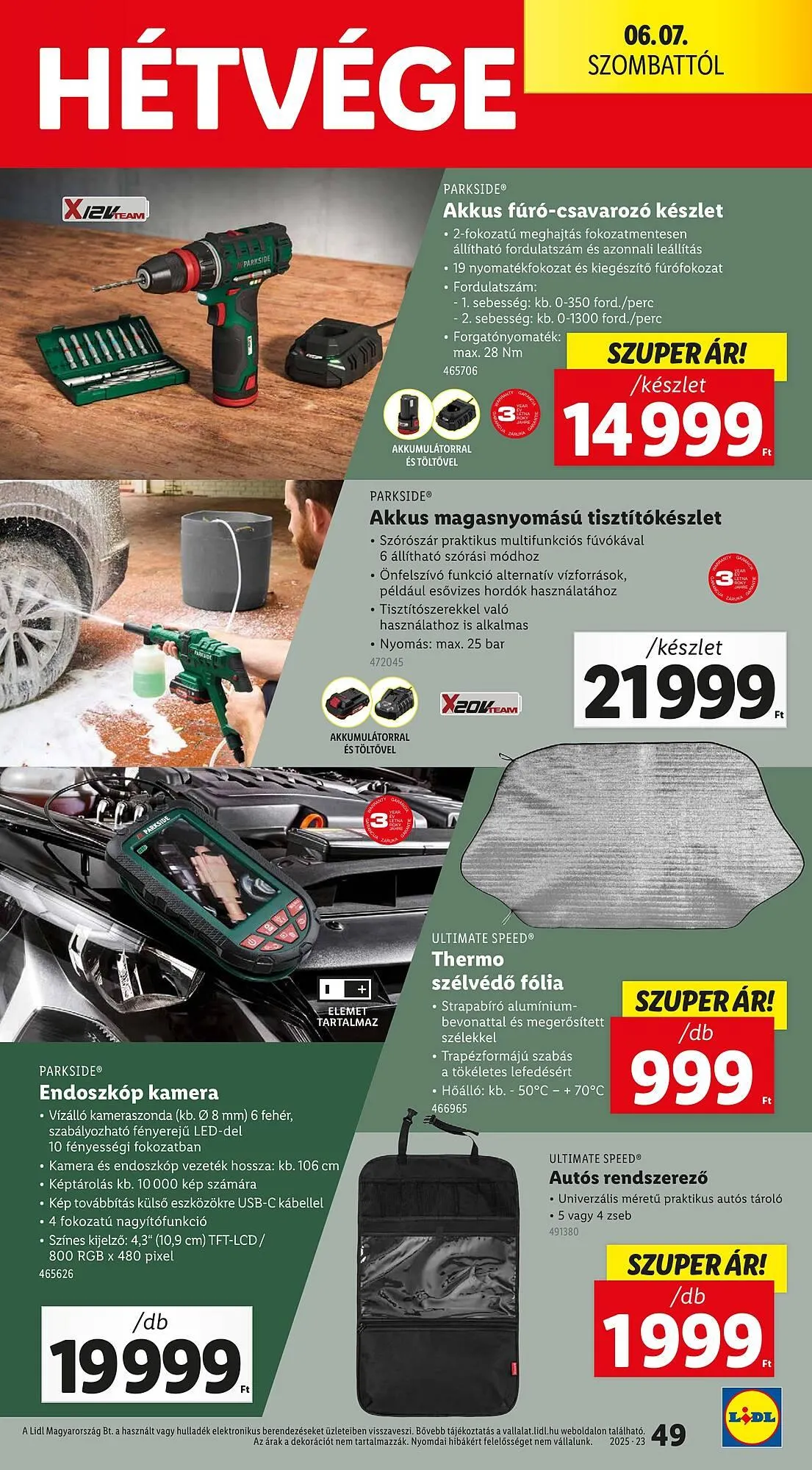 Katalógus Lidl akciós újság június 5.-tól június 11.-ig 2025. - Oldal 49