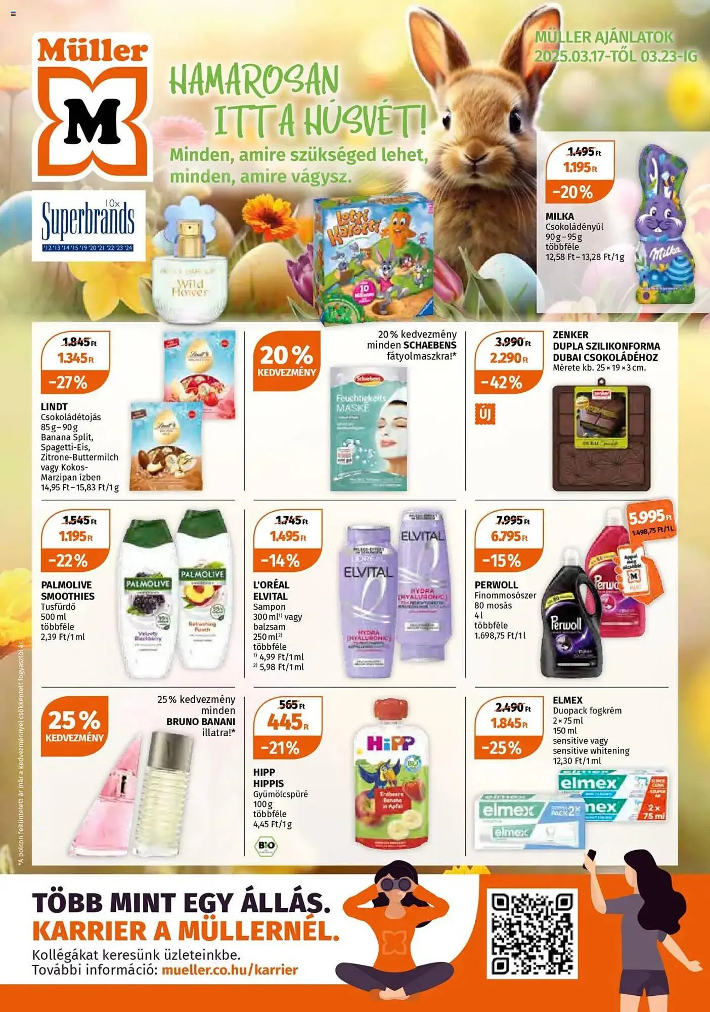 Katalógus Müller akciós újság március 17.-tól március 23.-ig 2025. - Oldal 1