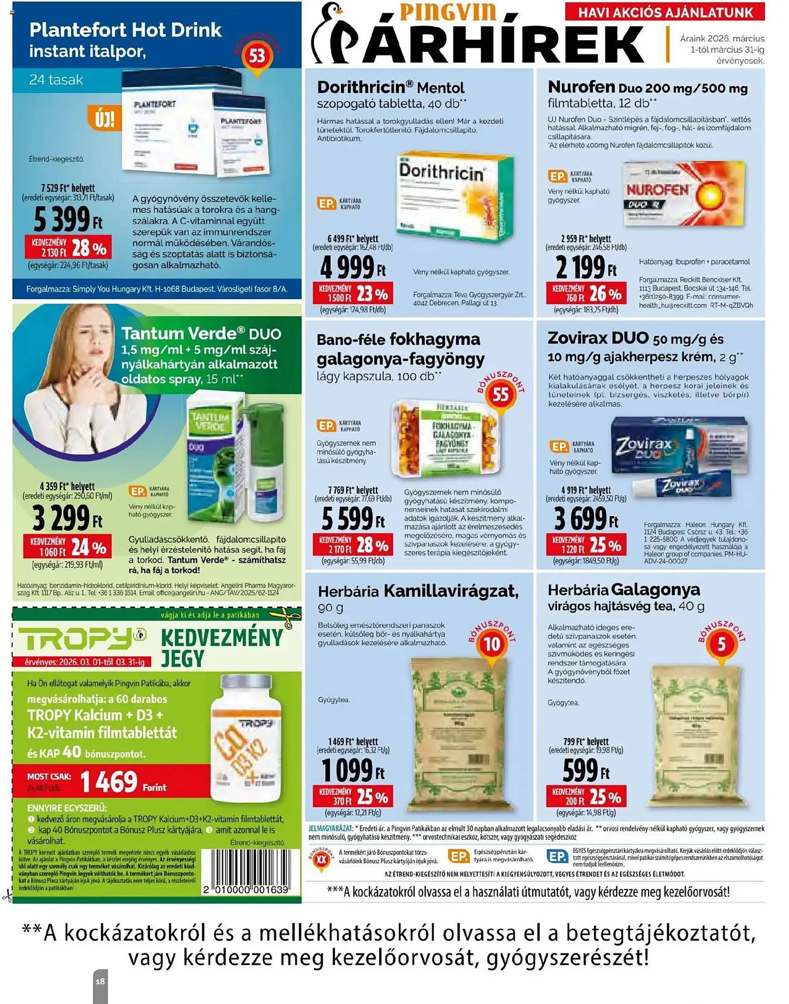 Katalógus Pingvin Patika akciós újság március 1.-tól március 31.-ig 2026. - Oldal 18