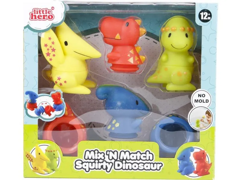 Dínó fürdőjáték 6 darabos készlet