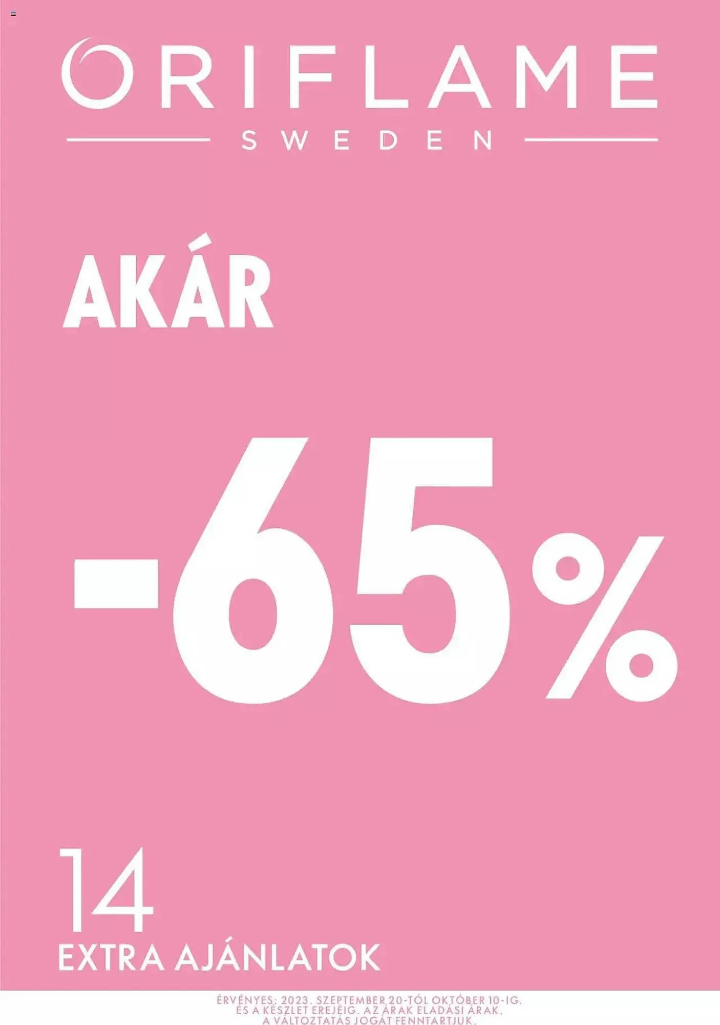 Katalógus Oriflame akciós újság szeptember 20.-tól október 11.-ig 2023. - Oldal 1
