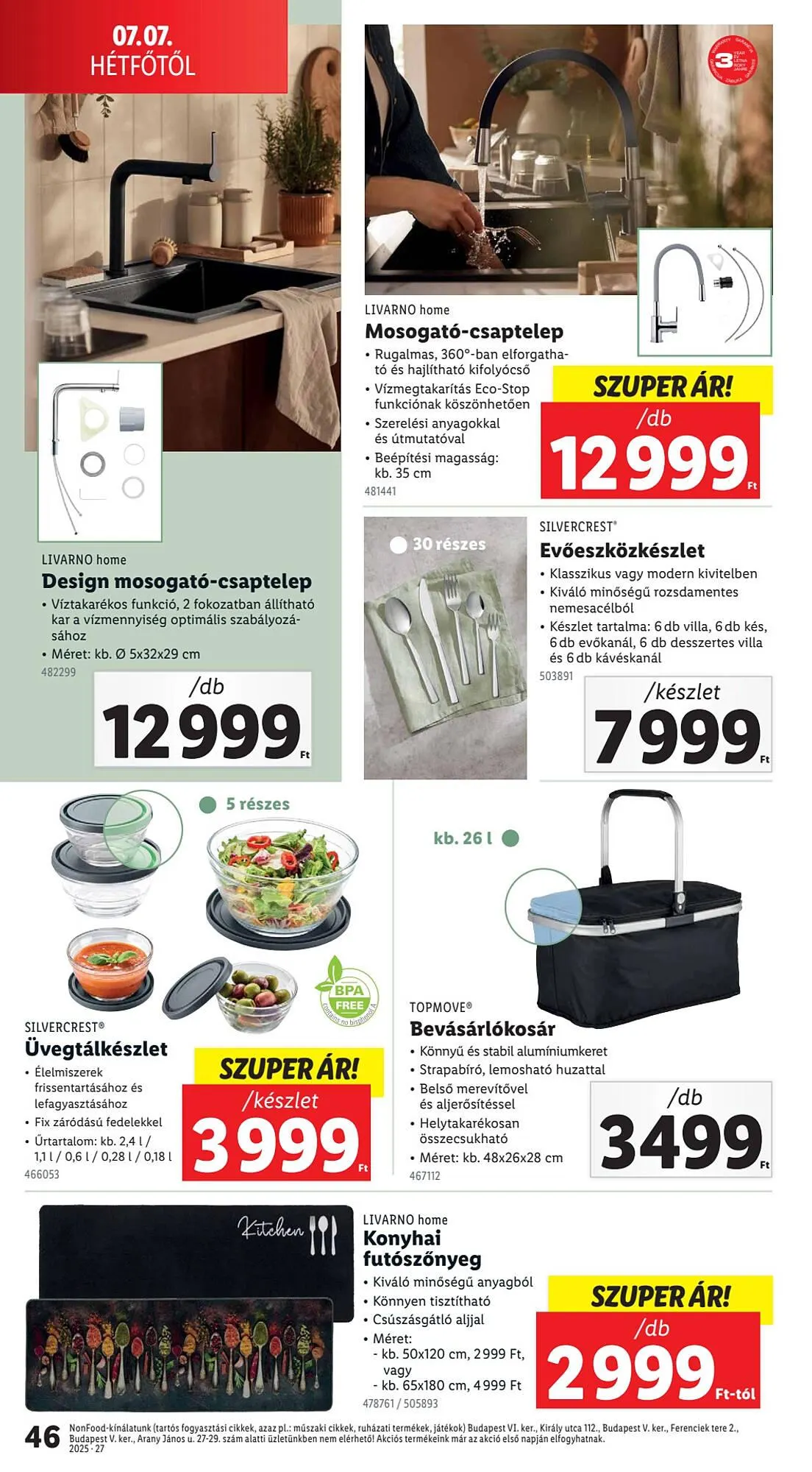 Katalógus Lidl akciós újság július 3.-tól július 9.-ig 2025. - Oldal 46