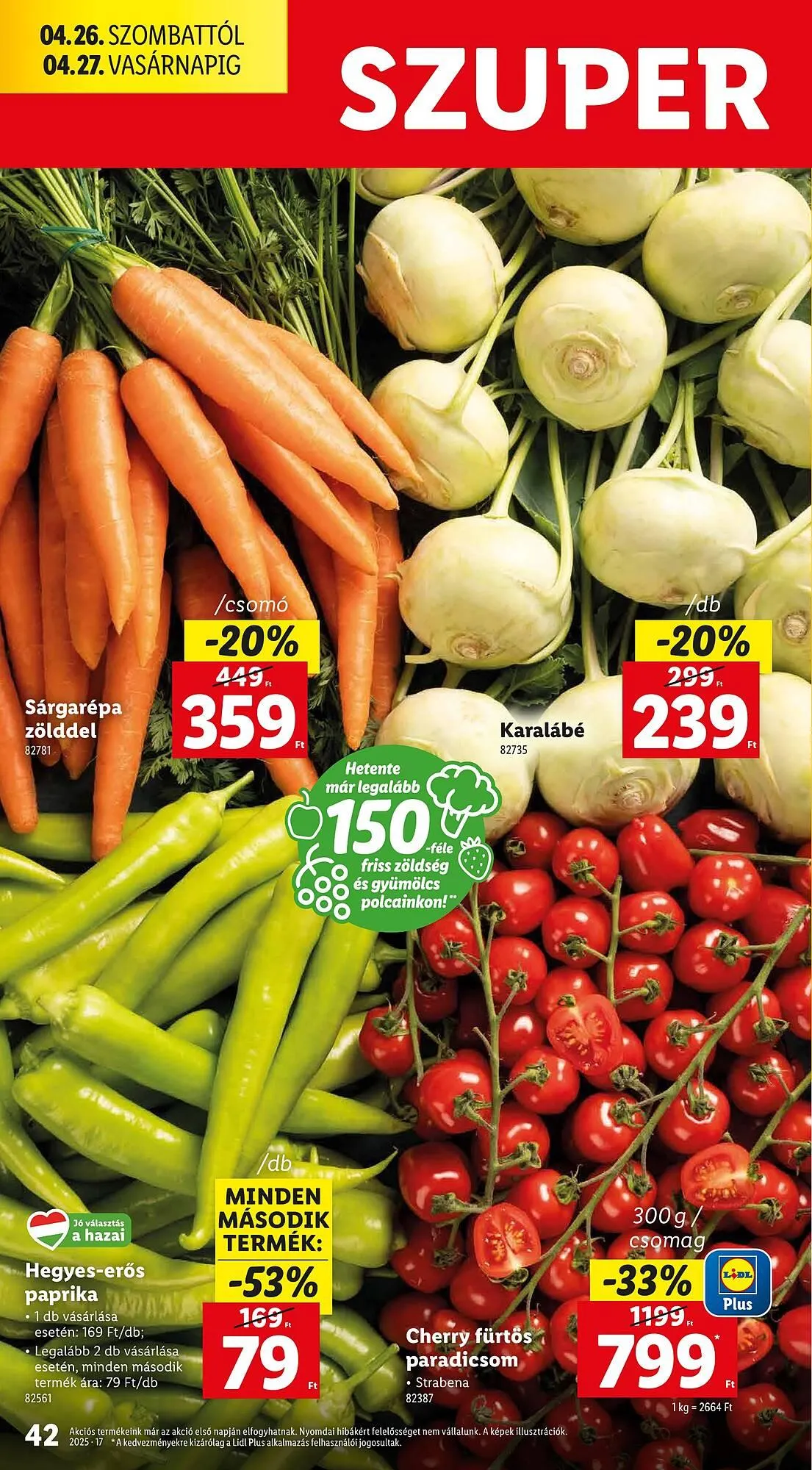 Katalógus Lidl akciós újság április 24.-tól április 29.-ig 2025. - Oldal 42