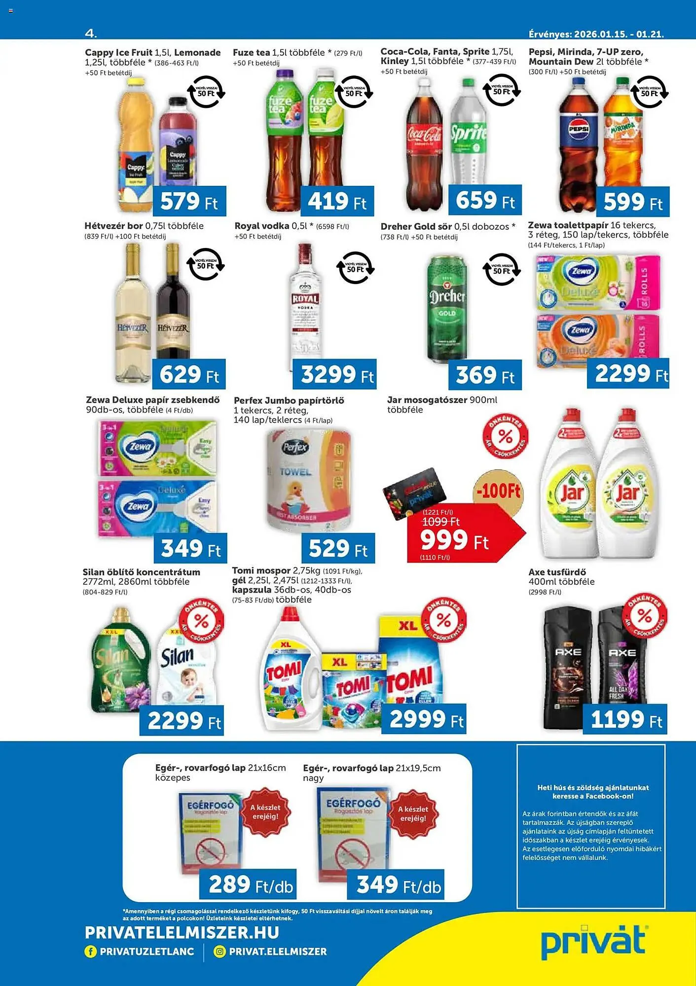 Katalógus PRIVÁT akciós újság január 15.-tól január 21.-ig 2026. - Oldal 4