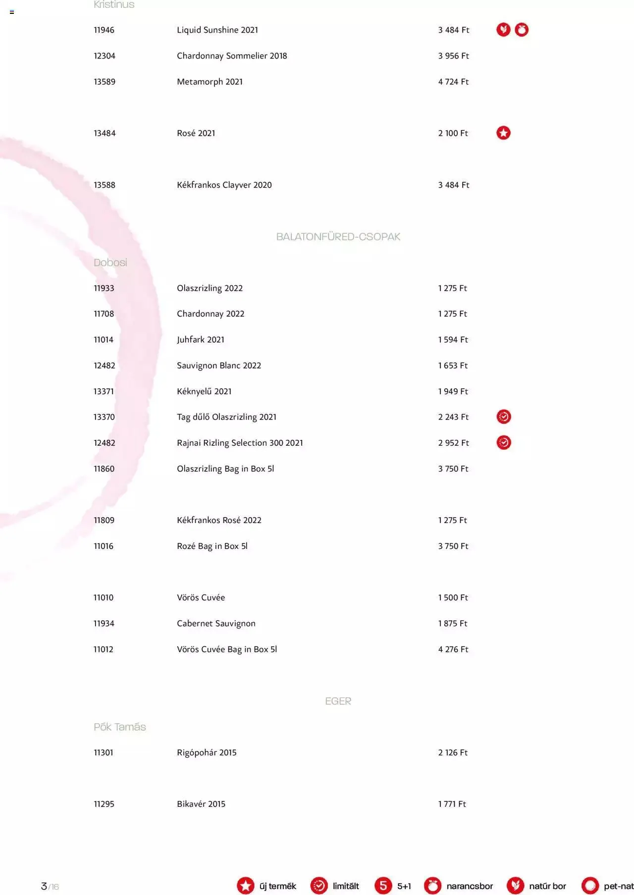 Katalógus Chef Market BOR & PEZSGŐ augusztus 11.-tól december 31.-ig 2023. - Oldal 3