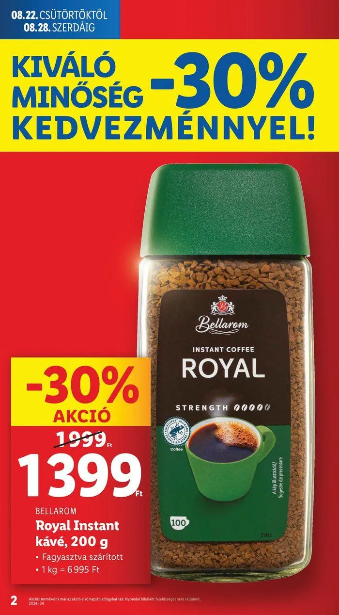 Katalógus Akciós újság – 34. hét augusztus 22.-tól augusztus 28.-ig 2024. - Oldal 2