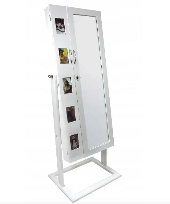 Cinque Tükrös ékszertartó szekrény fehér 151 x 48 x 56 cm