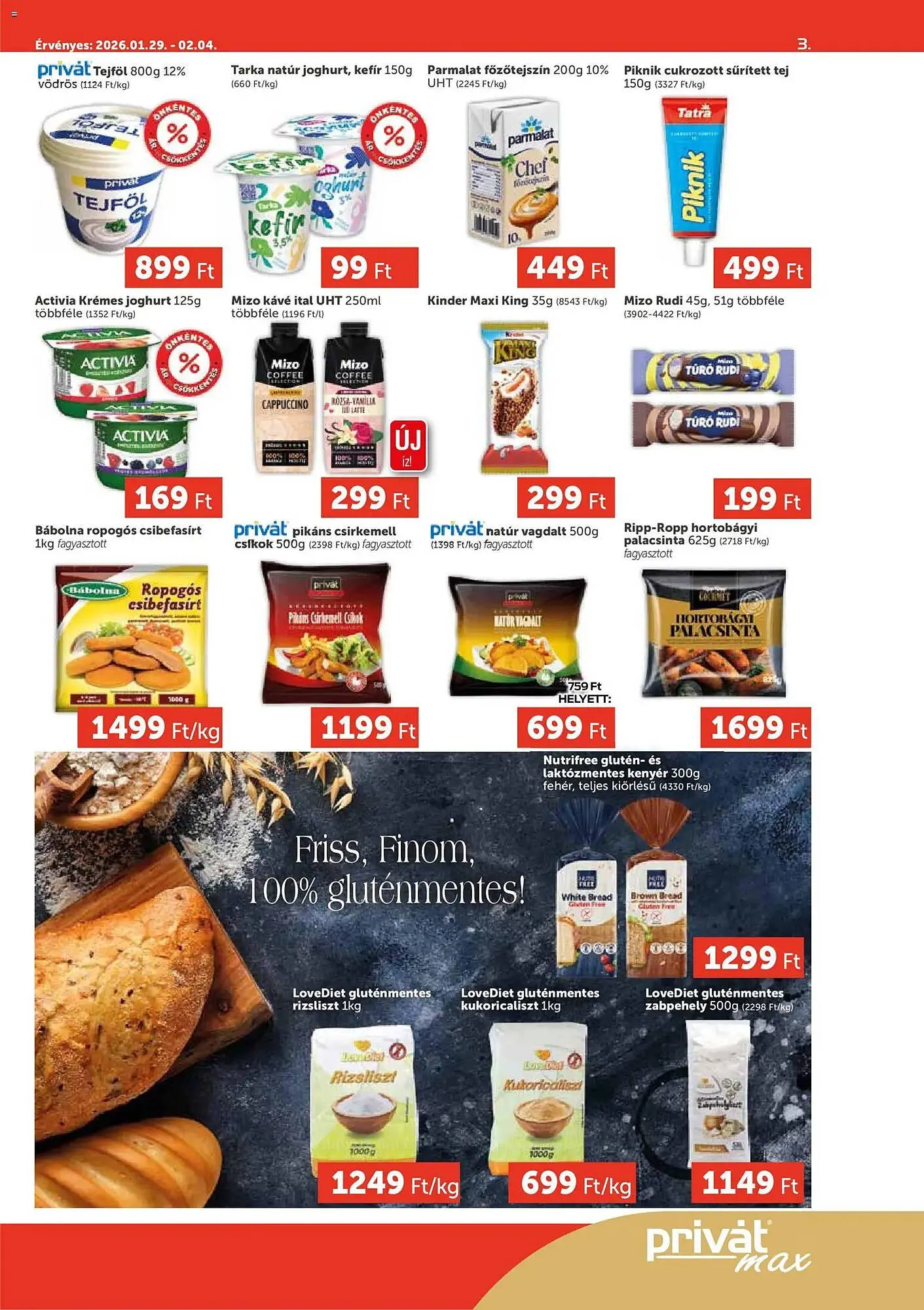 Katalógus PRIVÁT akciós újság január 29.-tól február 4.-ig 2026. - Oldal 3