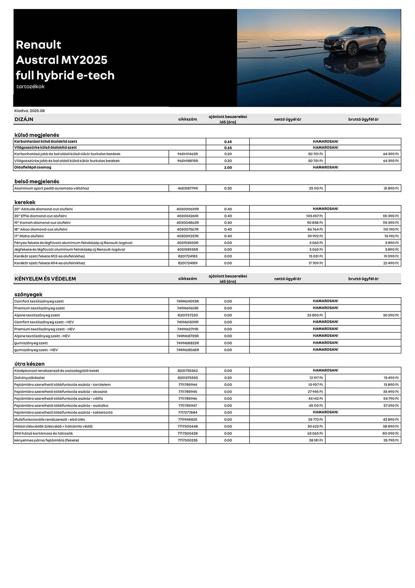 Renault akciós újság - 1