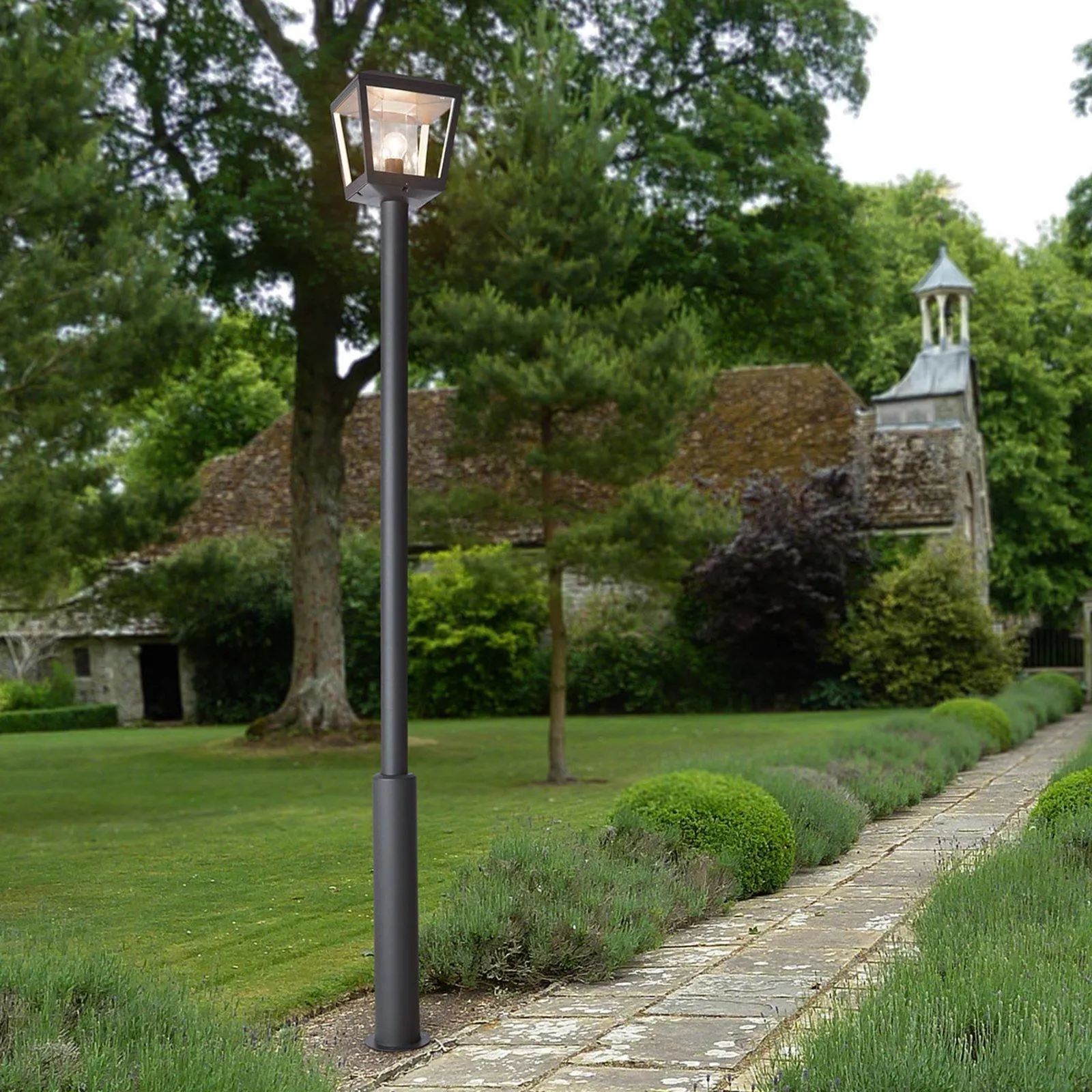 Árbóc lámpa Dunia világos lámpabúrával