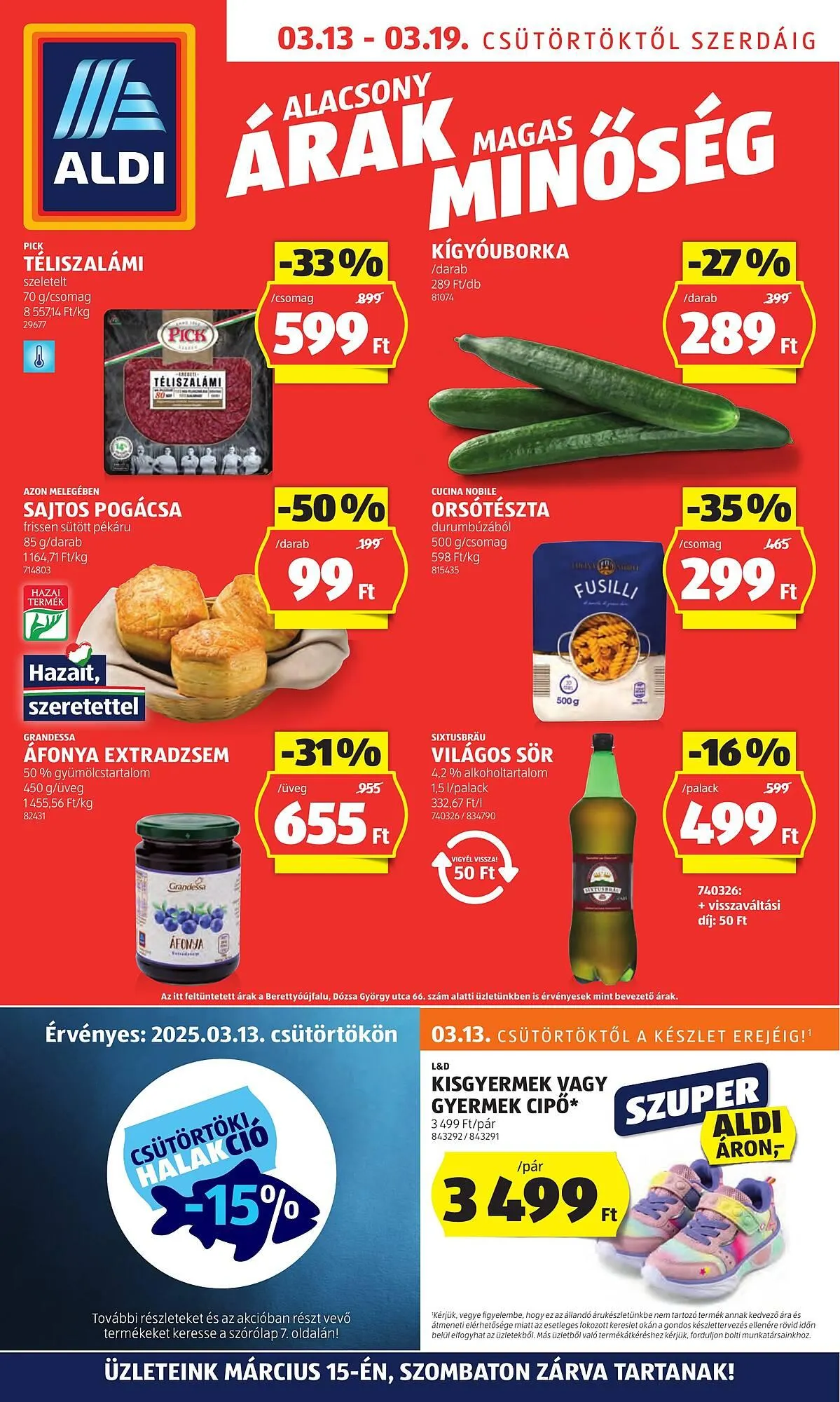 Katalógus ALDI akciós újság március 13.-tól március 19.-ig 2025. - Oldal 1