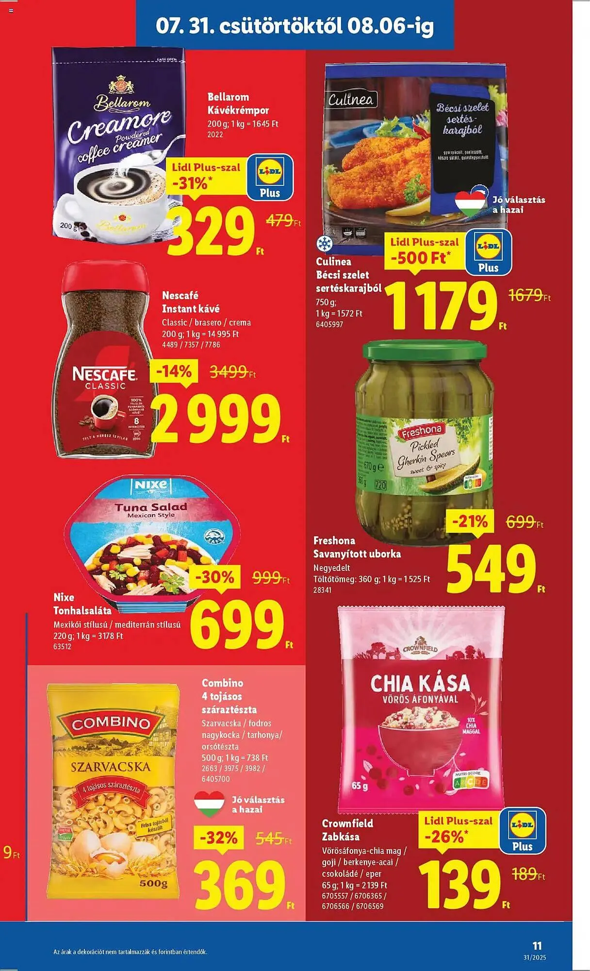 Katalógus Lidl akciós újság július 31.-tól augusztus 6.-ig 2025. - Oldal 11