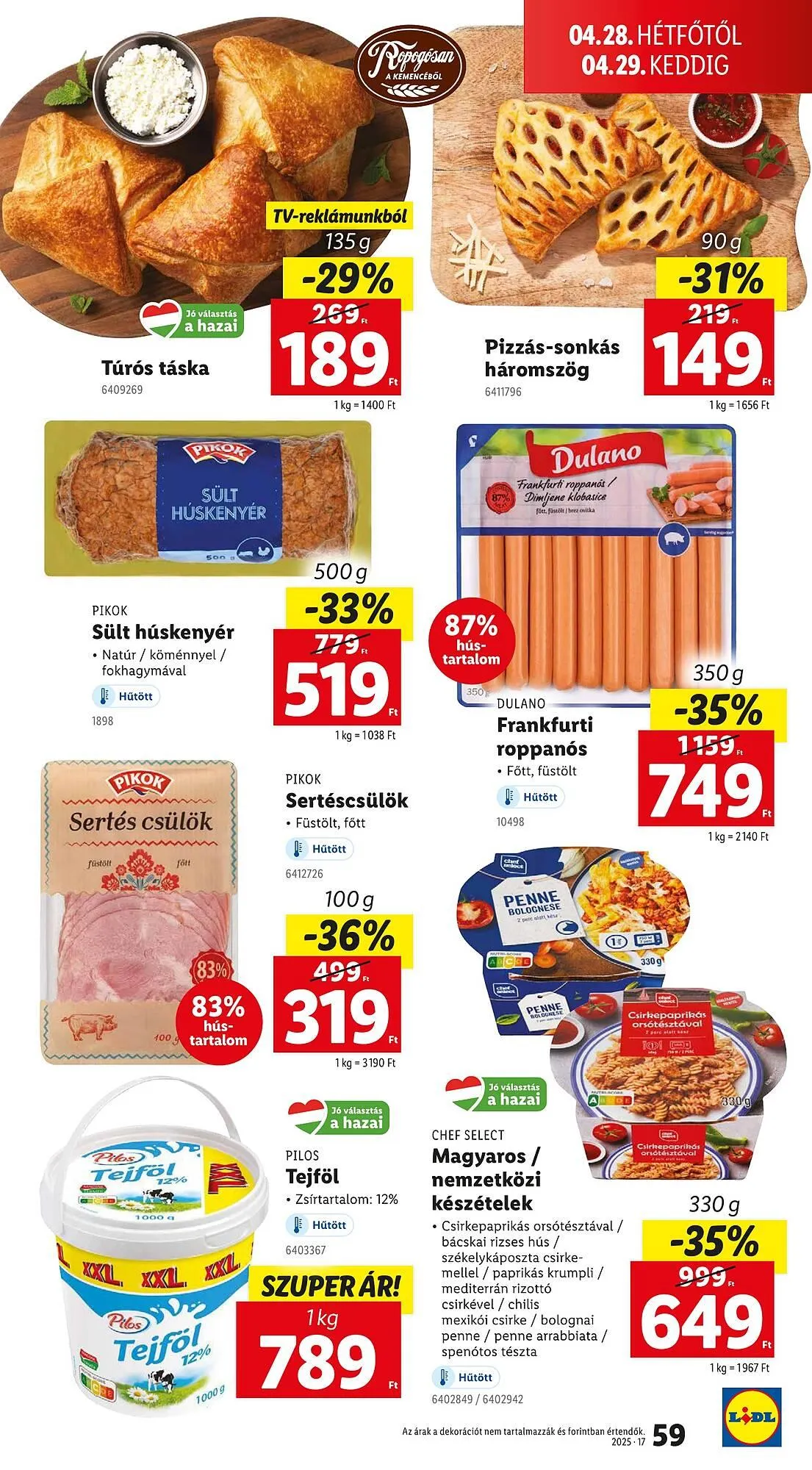 Katalógus Lidl akciós újság április 24.-tól április 29.-ig 2025. - Oldal 59