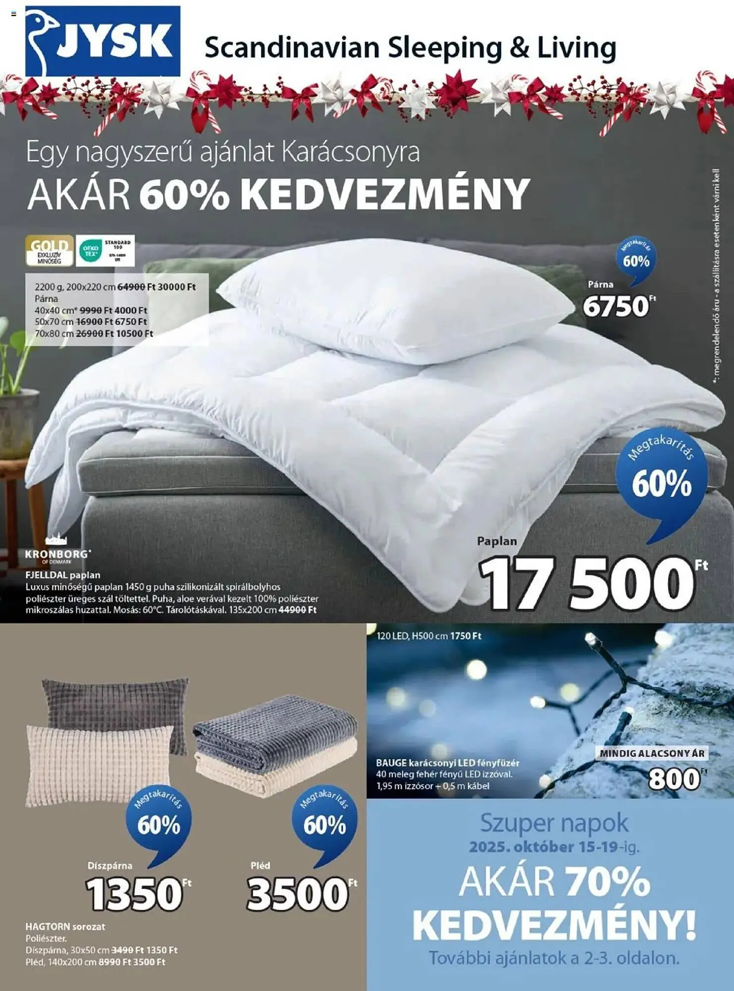 Katalógus JYSK akciós újság október 15.-tól november 30.-ig 2025. - Oldal 1