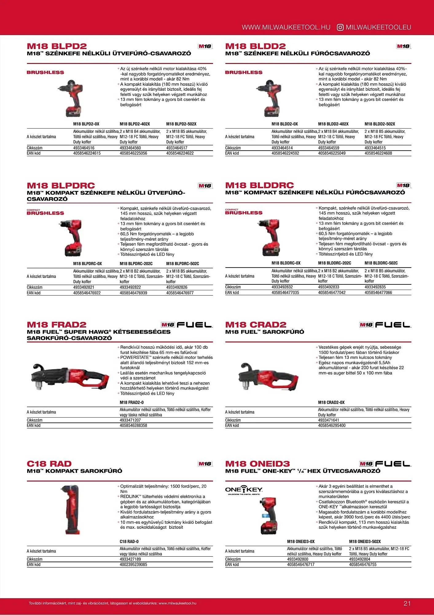 Katalógus Milwaukee akciós újság szeptember 16.-tól december 31.-ig 2026. - Oldal 21
