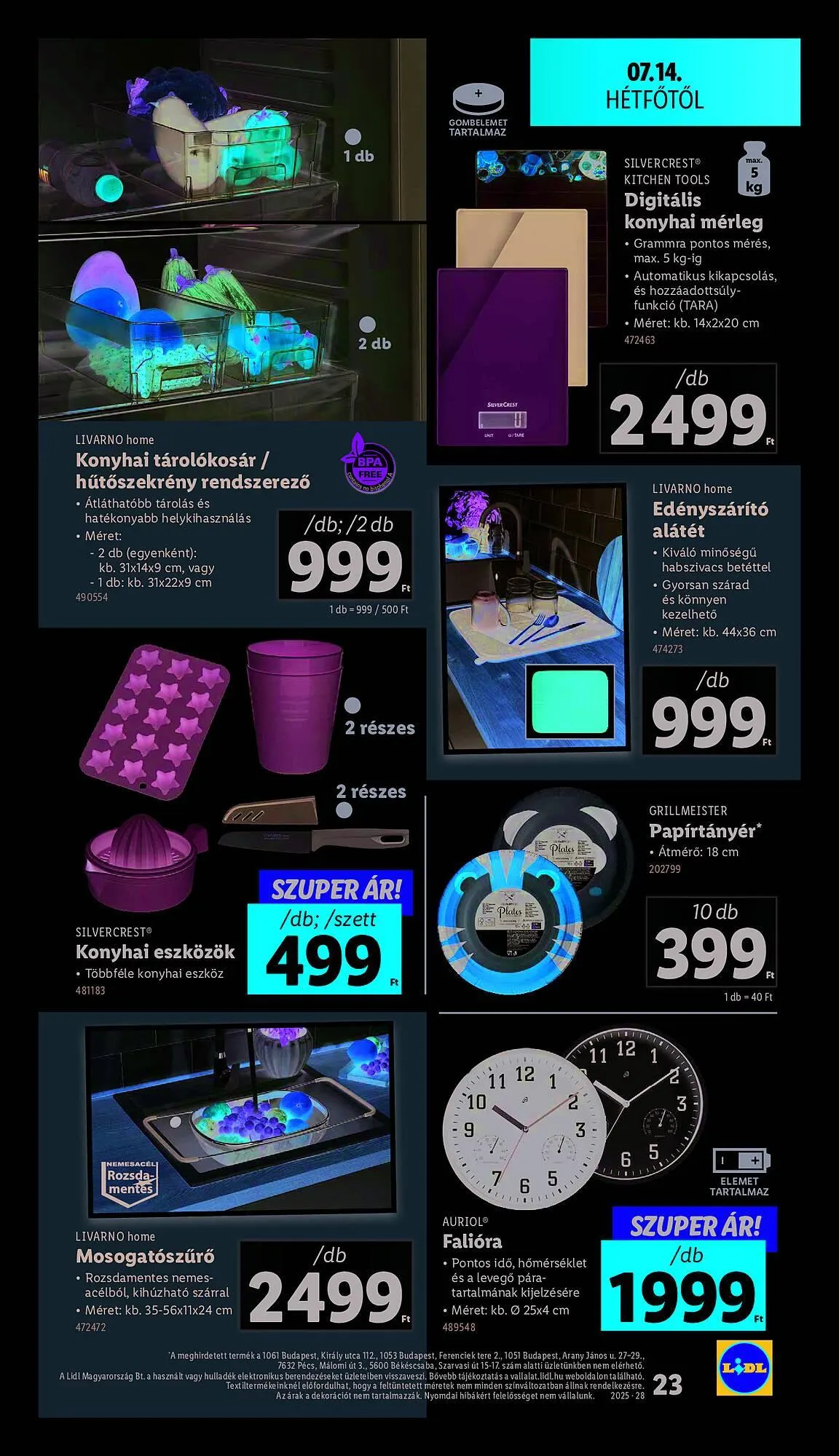 Katalógus Lidl akciós újság július 10.-tól július 16.-ig 2025. - Oldal 23