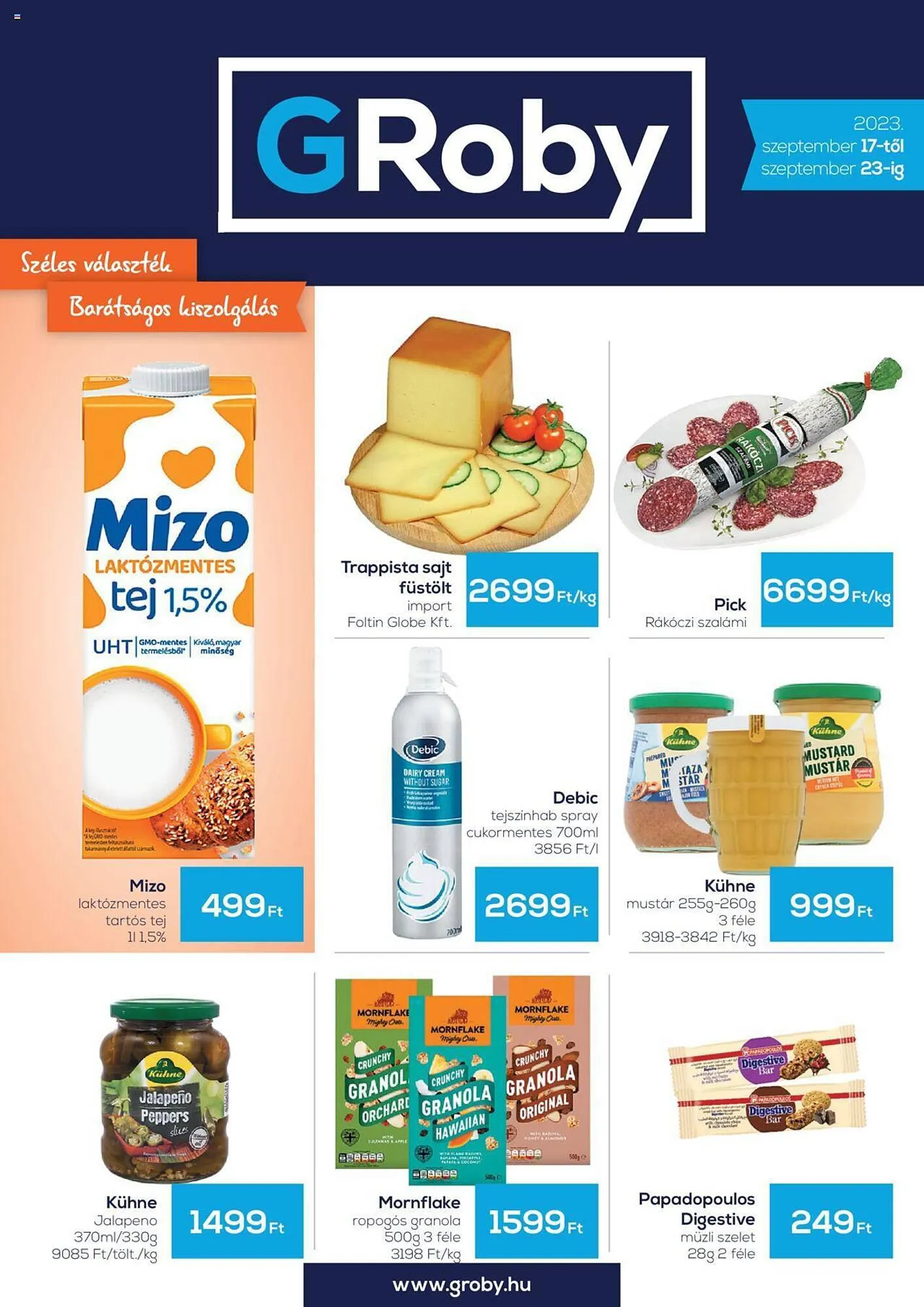 Katalógus GRoby akciós újság szeptember 17.-tól szeptember 23.-ig 2023. - Oldal 1