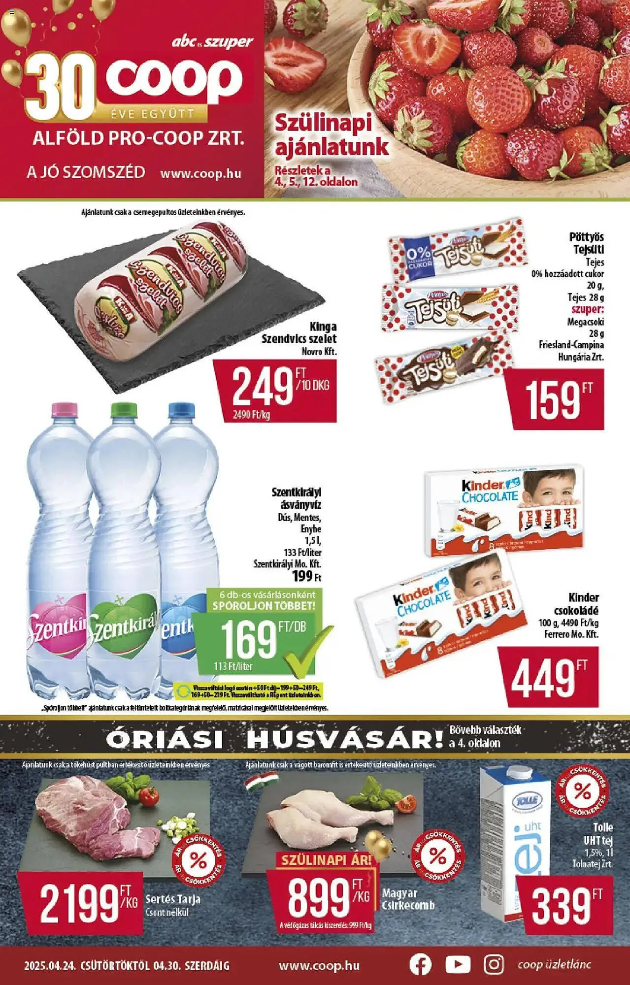 Katalógus Coop akciós újság április 24.-tól április 30.-ig 2025. - Oldal 1