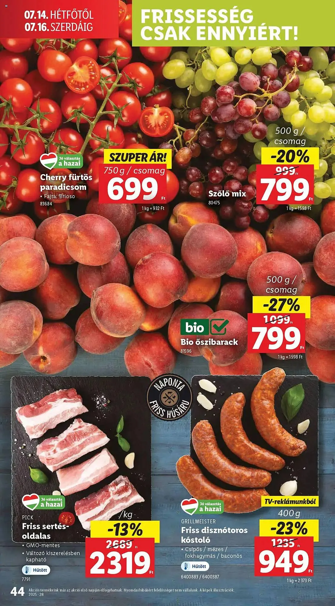 Katalógus Lidl akciós újság július 10.-tól július 16.-ig 2025. - Oldal 44