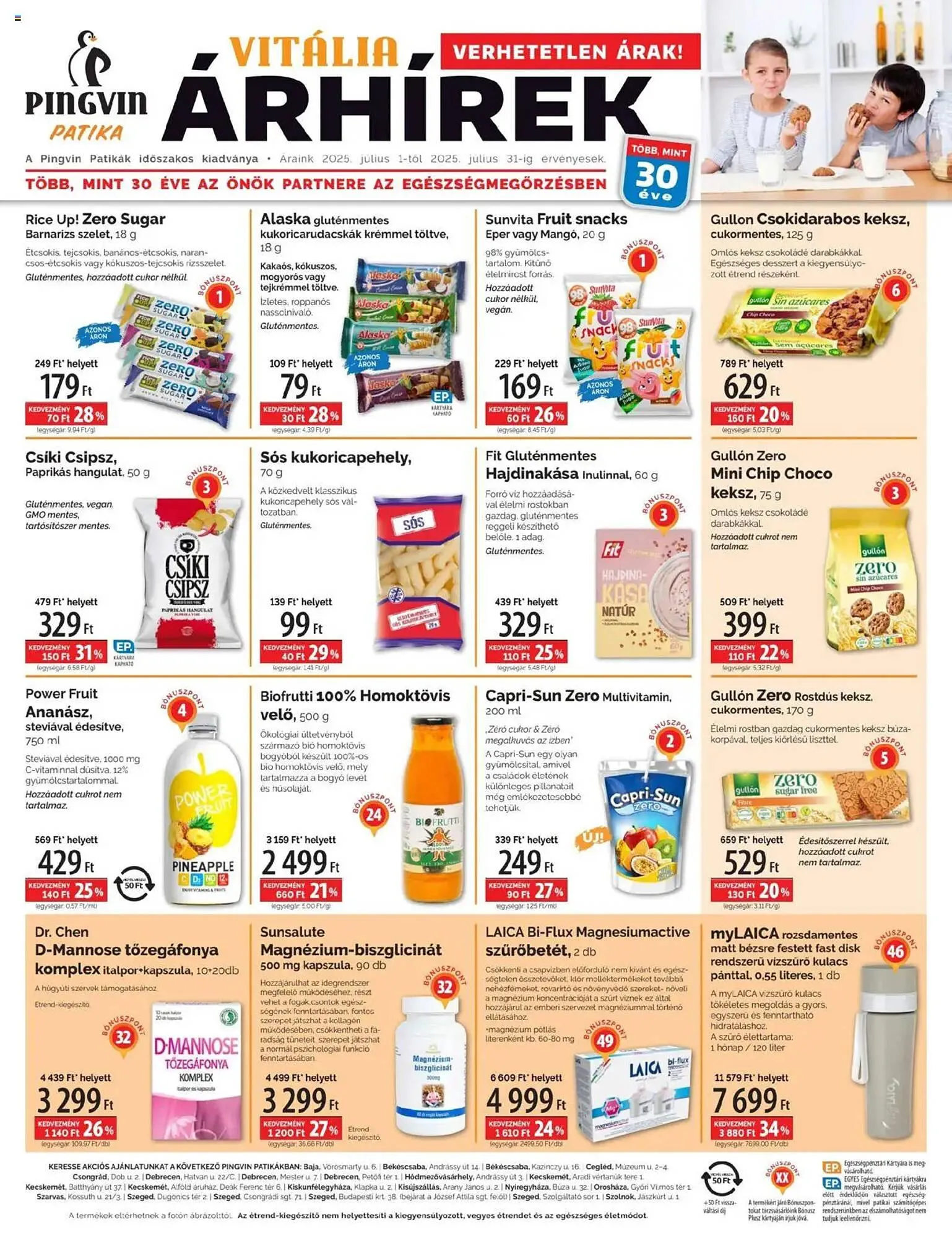 Pingvin Patika akciós újság - 1