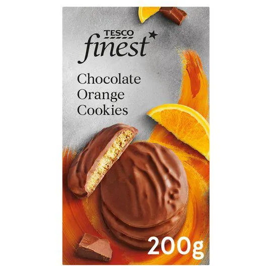 Tesco Finest Chocolate Orange Cookies 200G