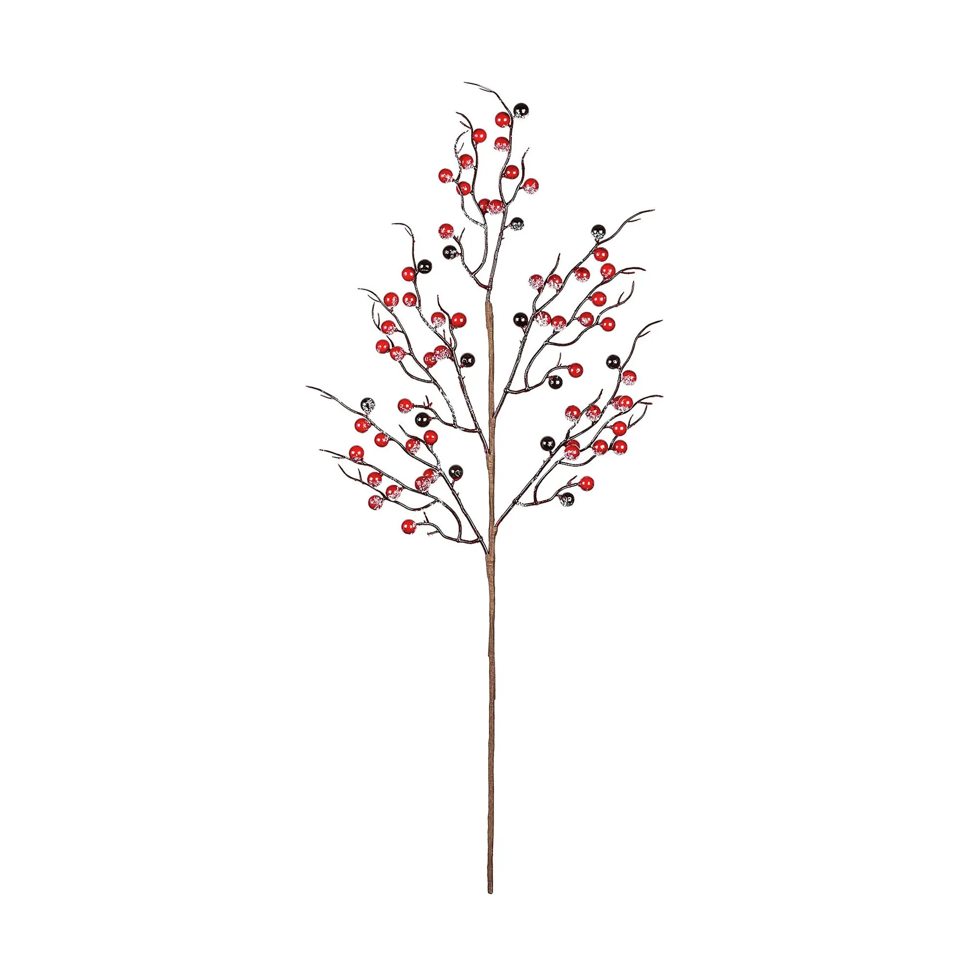 Red & black Holly Christmas decoration