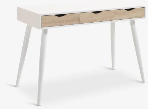 Desk PLOVSVAD 50x110 light oak colour/white