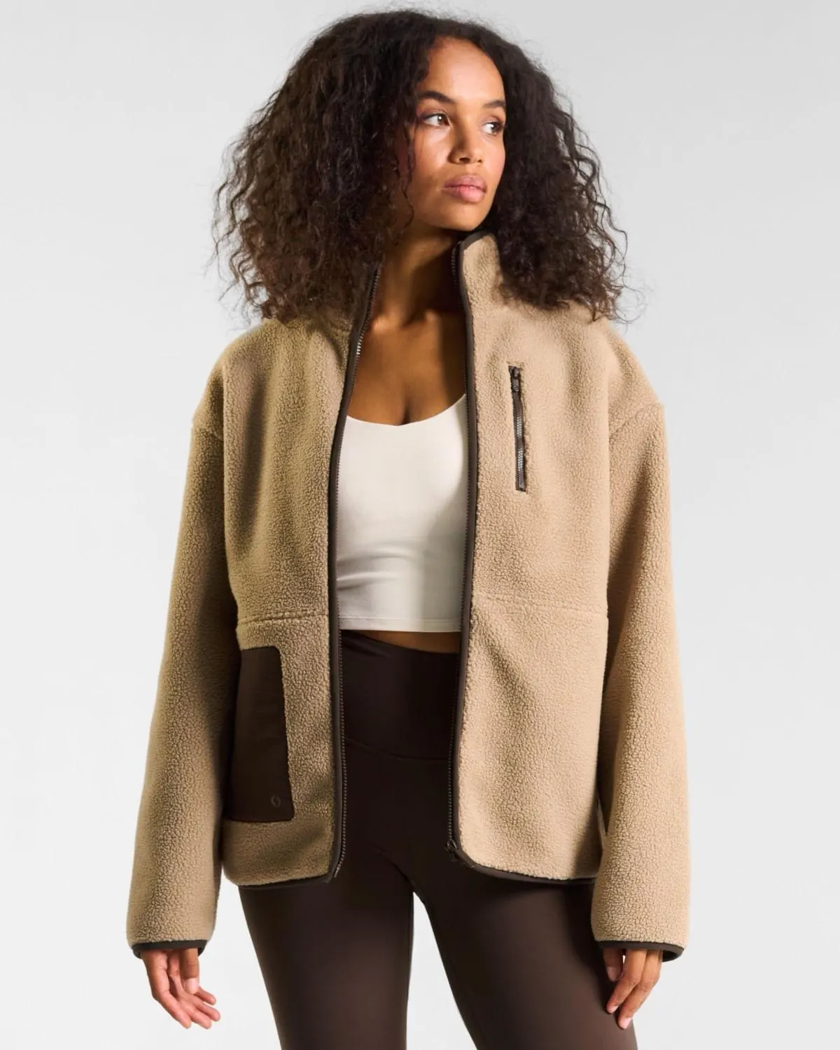 Powercut OUTSIDER Full Zip Sandy Taupe Fleece