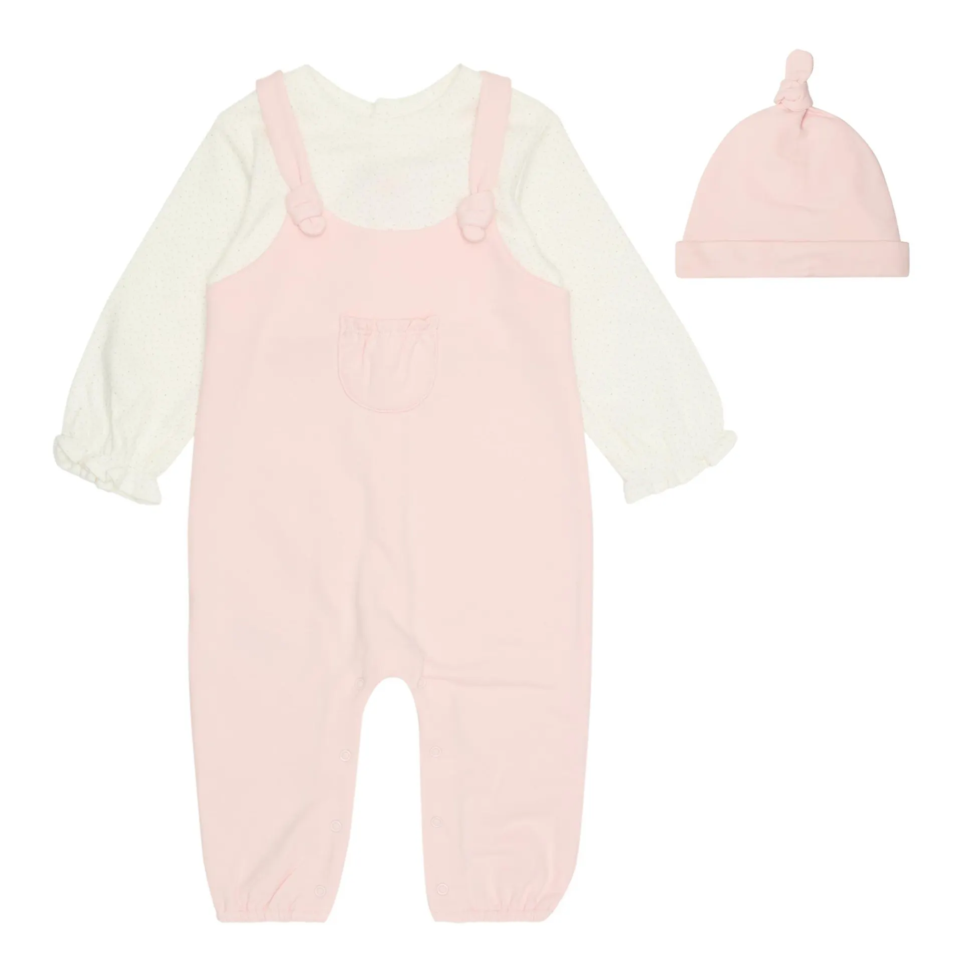Dungarees & Hat Two-Piece Set