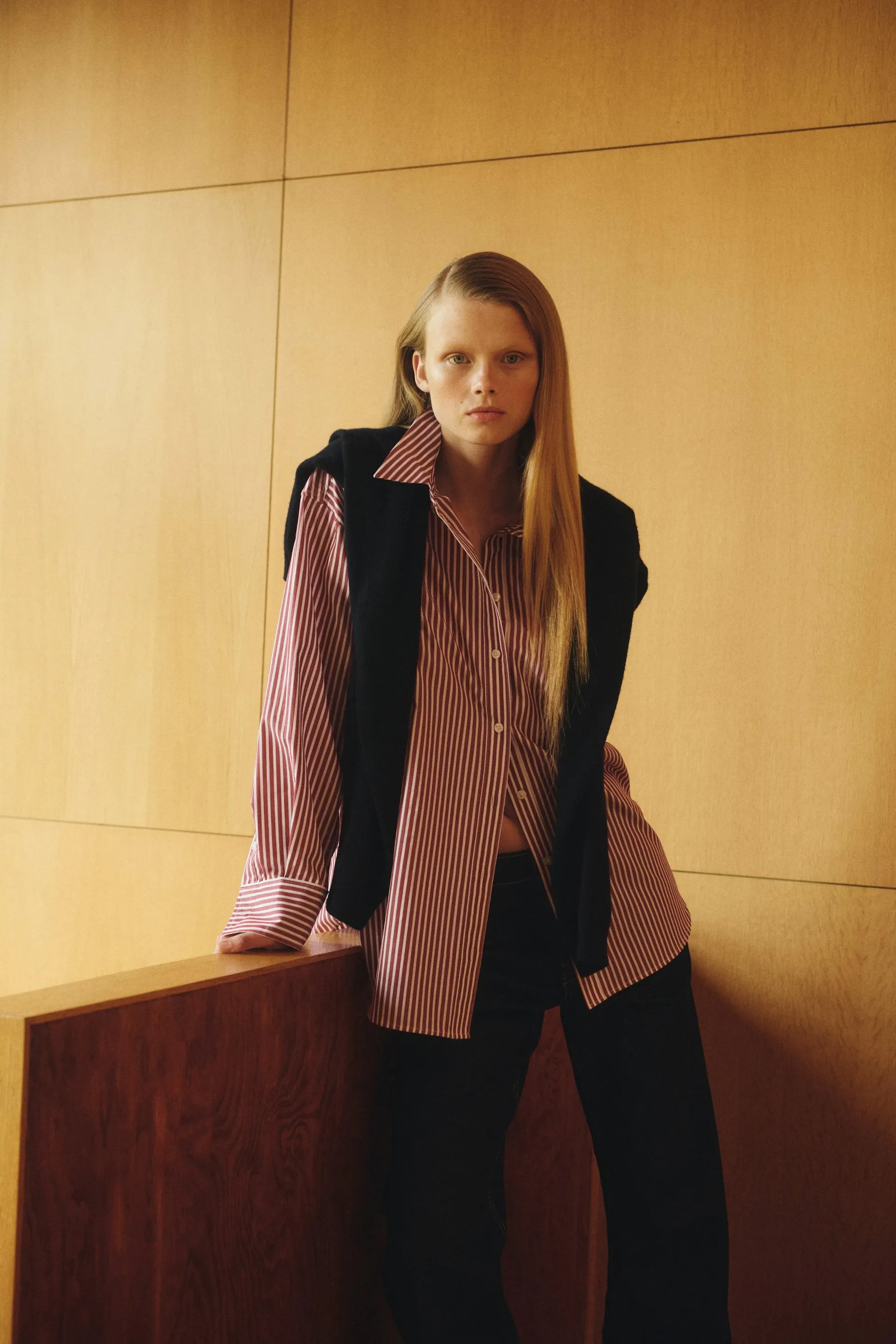 Oversized poplin shirt