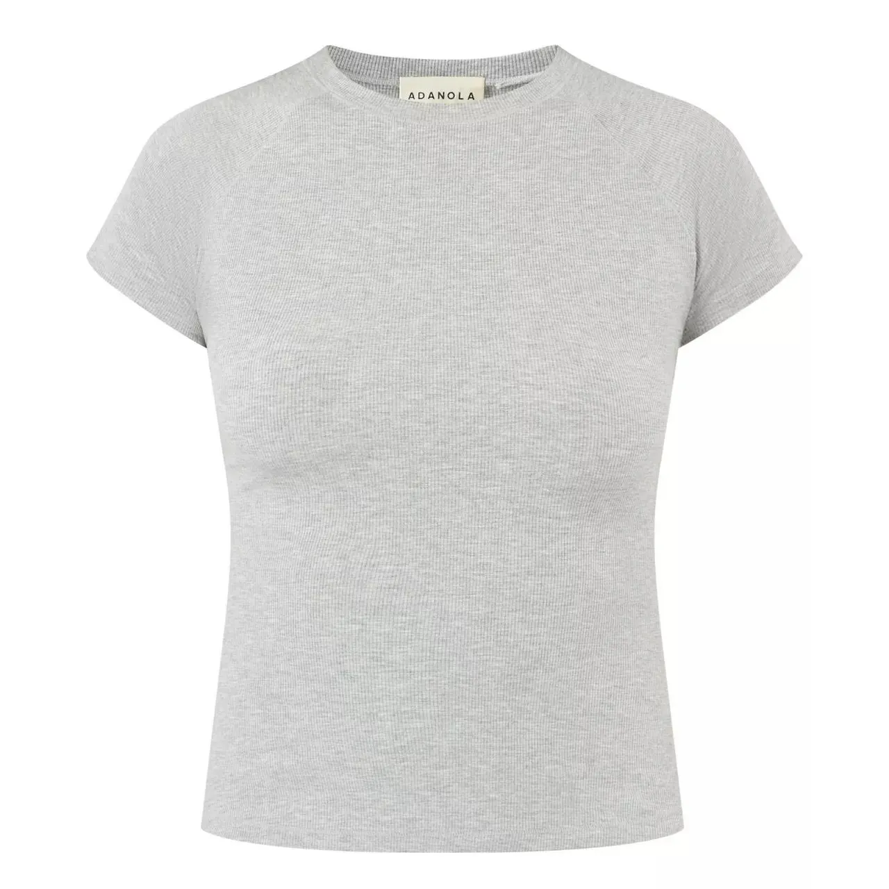 ADANOLA Rib Raglan Top