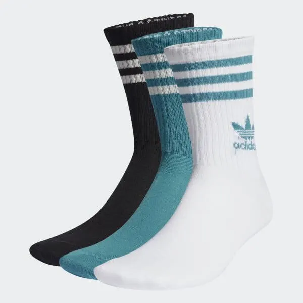 Mid Cut Crew Socks 3 Pairs