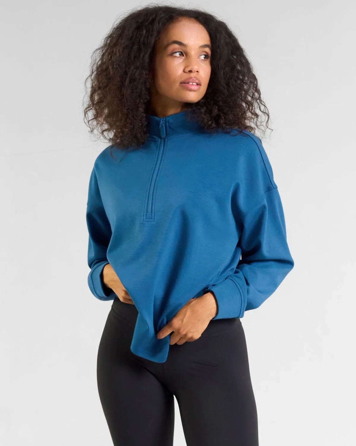 Powercut All-Day Wear Midnight Blue Half-Zip Sweatshirt
