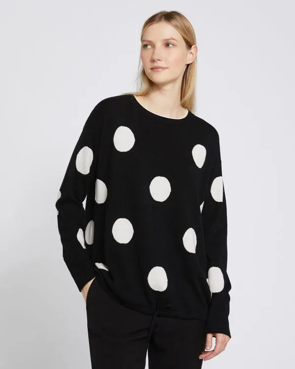 Carolyn Donnelly The Edit Drawstring Spot Sweater