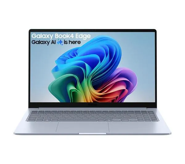 SAMSUNG Galaxy Book4 Edge 15.6" Laptop, Copilot+ PC - Snapdragon X Plus, 256 GB SSD, Sapphire Blue