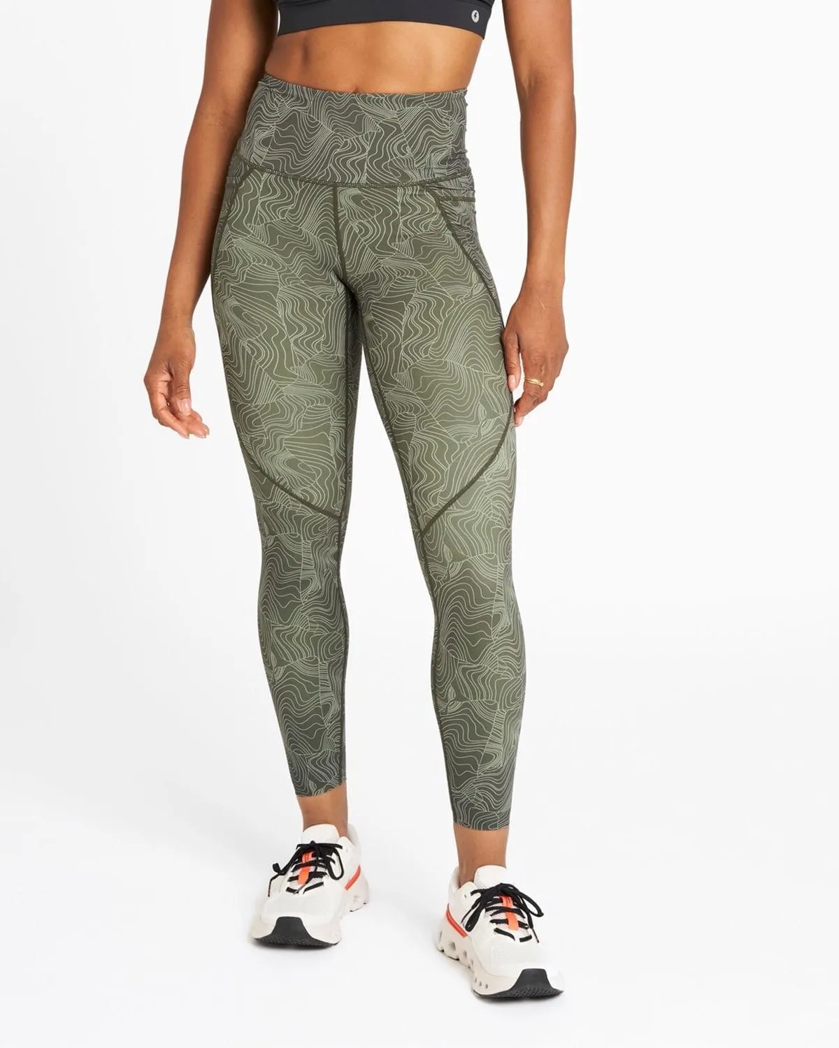 Powercut Sculpt High-Waisted Leggings In Climbing Ivy Wave Print