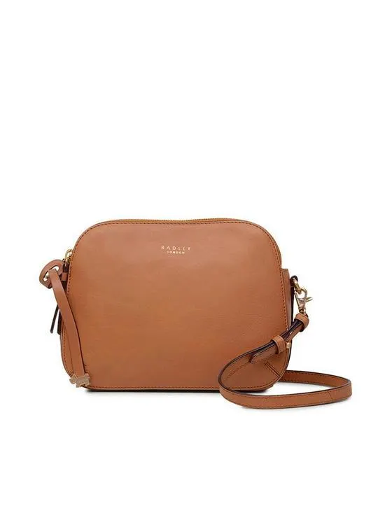 Dukes Place Medium Ziptop Crossbody - Dark Butter