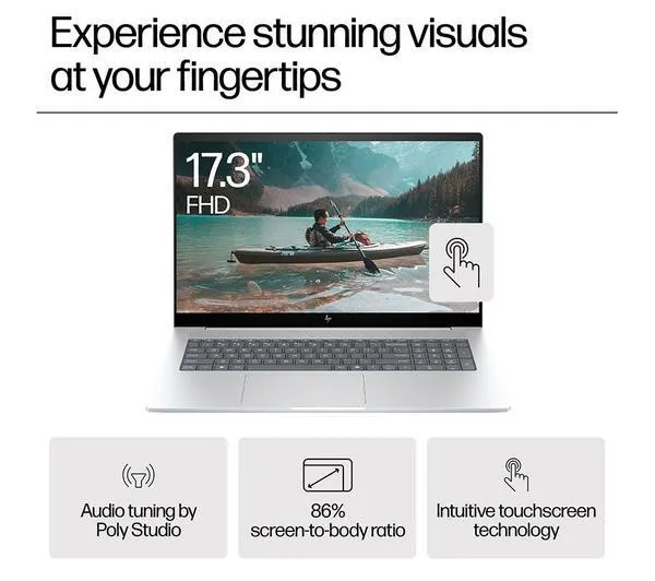 HP ENVY 17-da0500na 17.3" Laptop - Intel® Core™ Ultra 7, 1 TB SSD, Silver