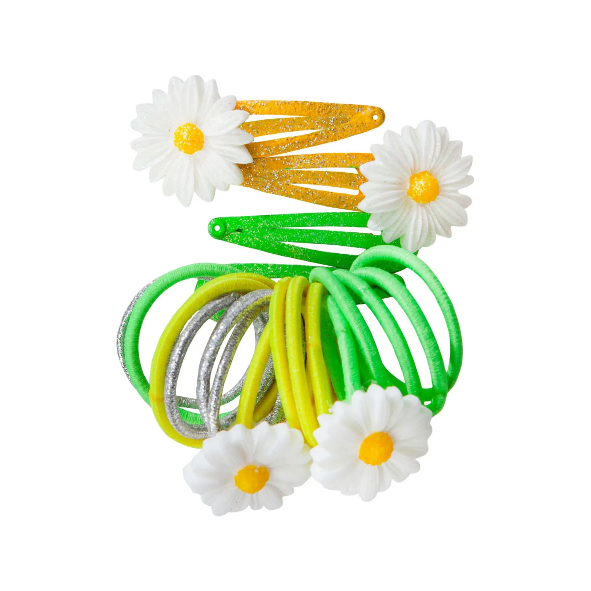 Dazzling Daisy Hair Clip & Hair Tie Set