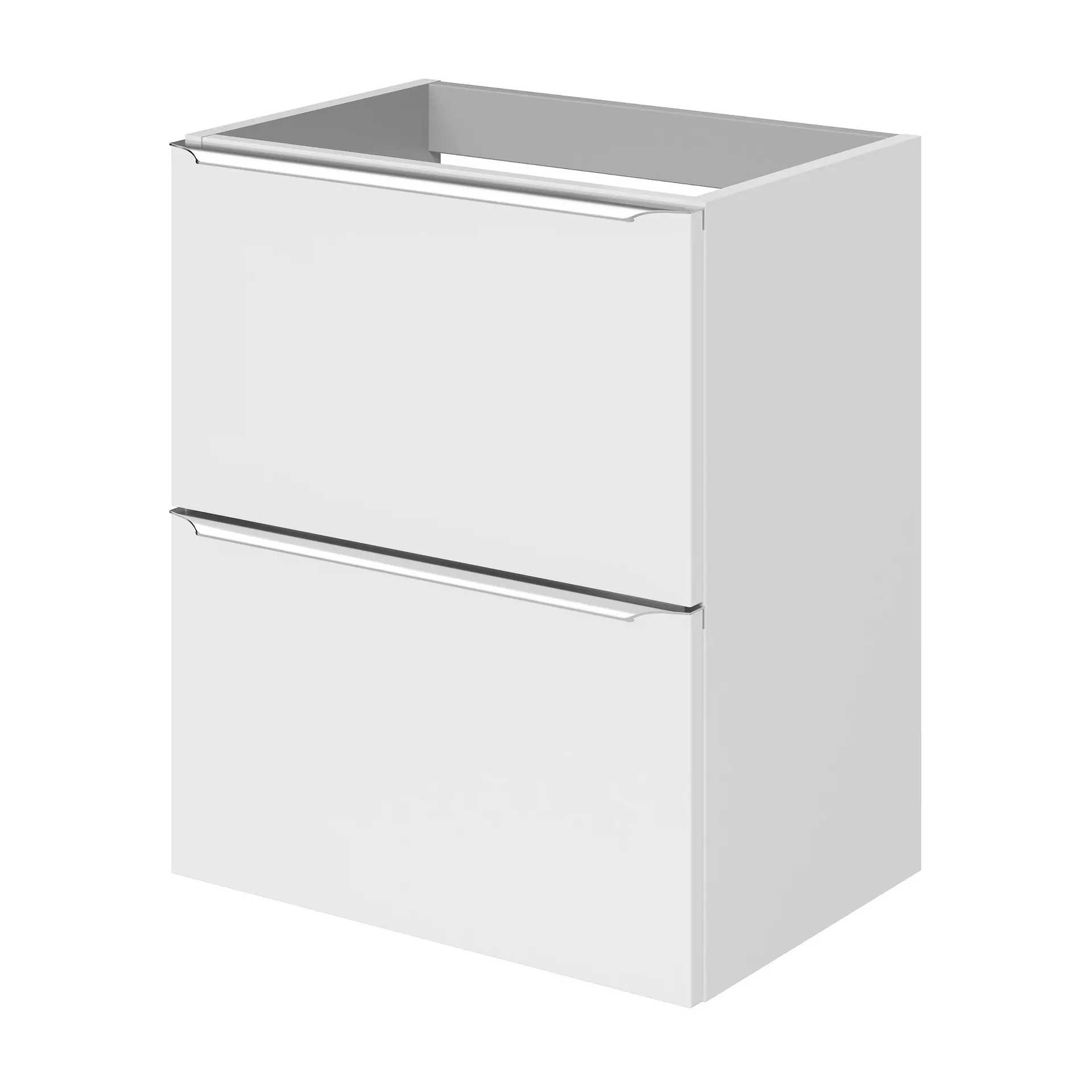 GoodHome Imandra Slimline Gloss White Wall-mounted Bathroom Cabinet (H)60cm (W)50cm