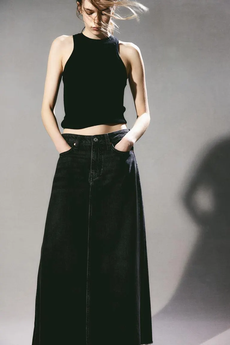 Feather Soft Denim skirt