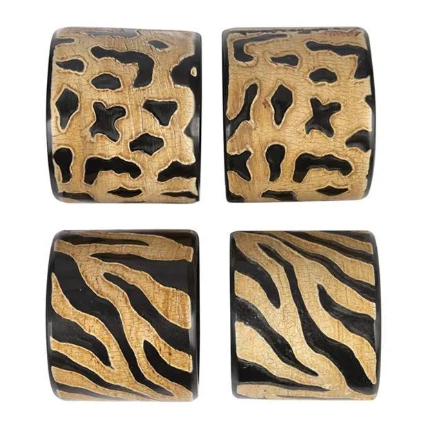 Explorer Animal Napkin Ring - Set of 4