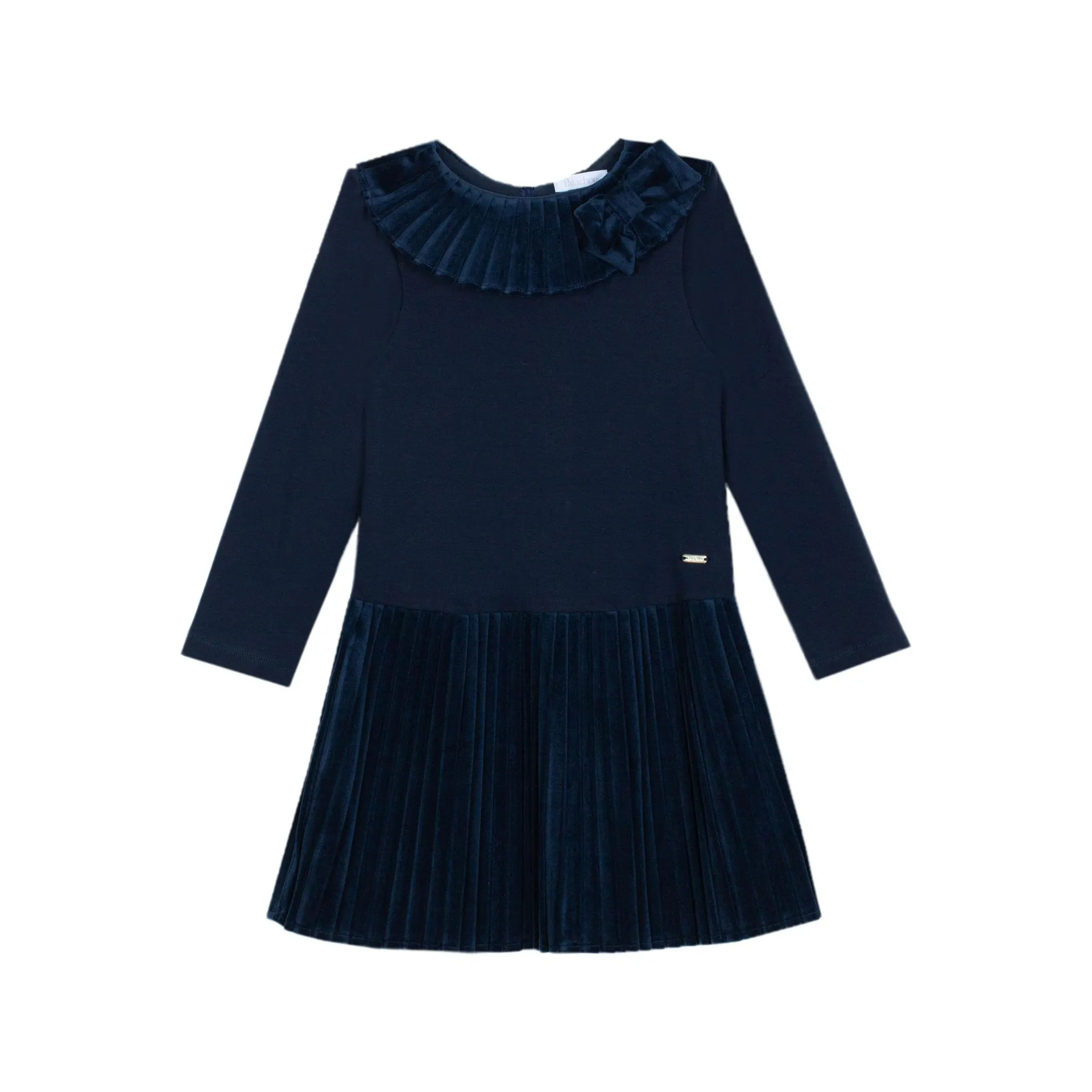 Pleated Velvet Dress