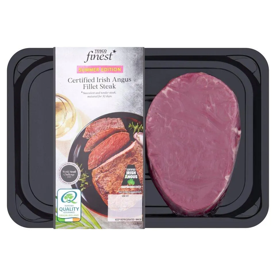 Tesco Finest Irish Angus Beef Fillet Steak 200G