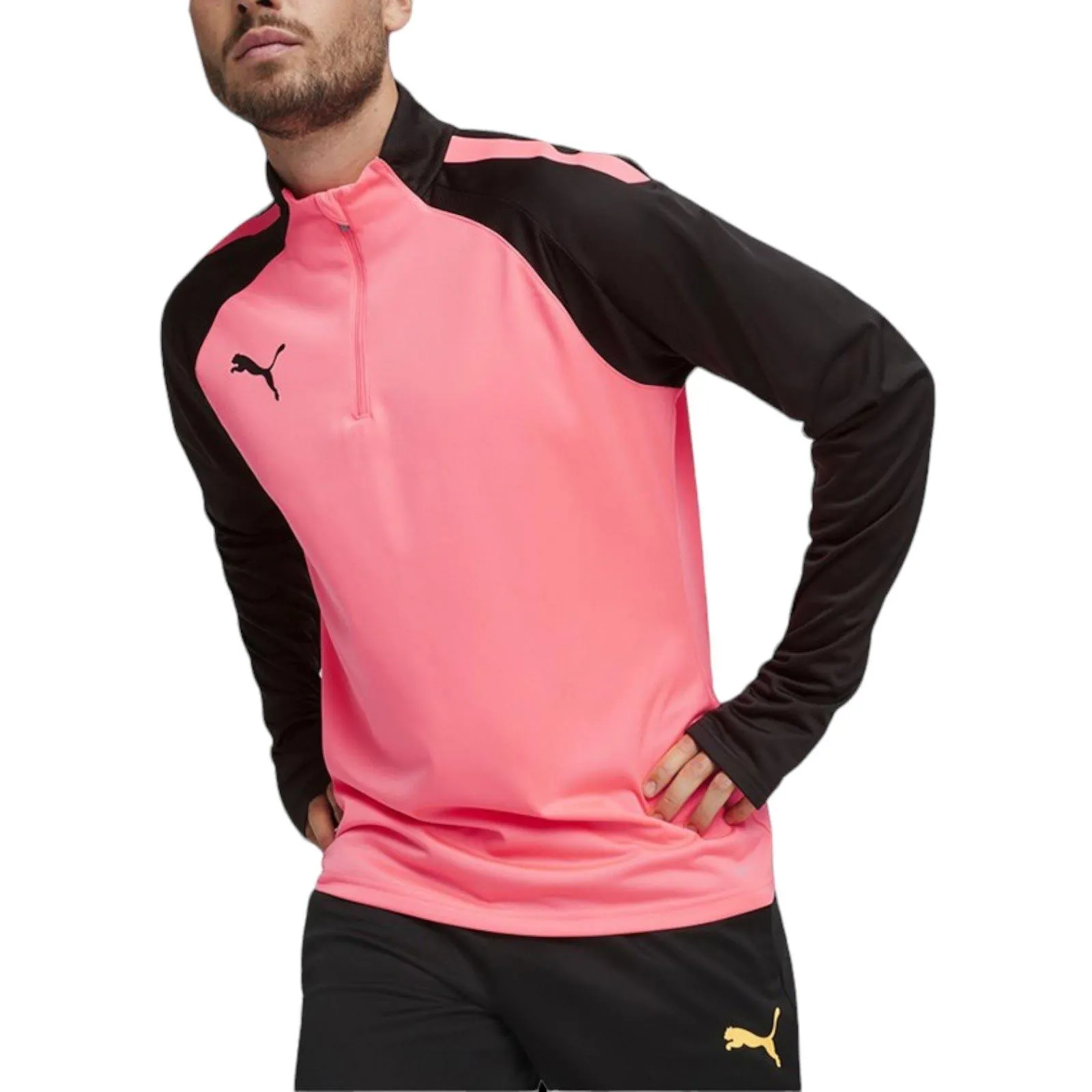PUMA TEAMLIGA QUARTER-ZIP MENS LONG SLEEVED FOOTBALL TOP