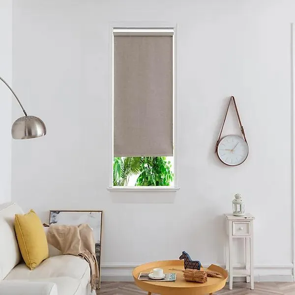 GoodHome Novan Cordless Taupe Blackout Roller Blind (W)60cm (L)180cm